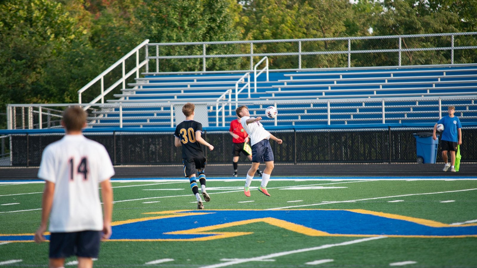 Morgan's Copote Springer stops the ball with his body against Maysville.